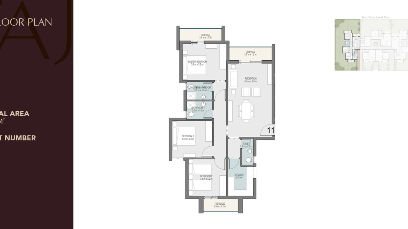 Taj City New Cairo Compound — 133 m² residential apartment, residential apartment