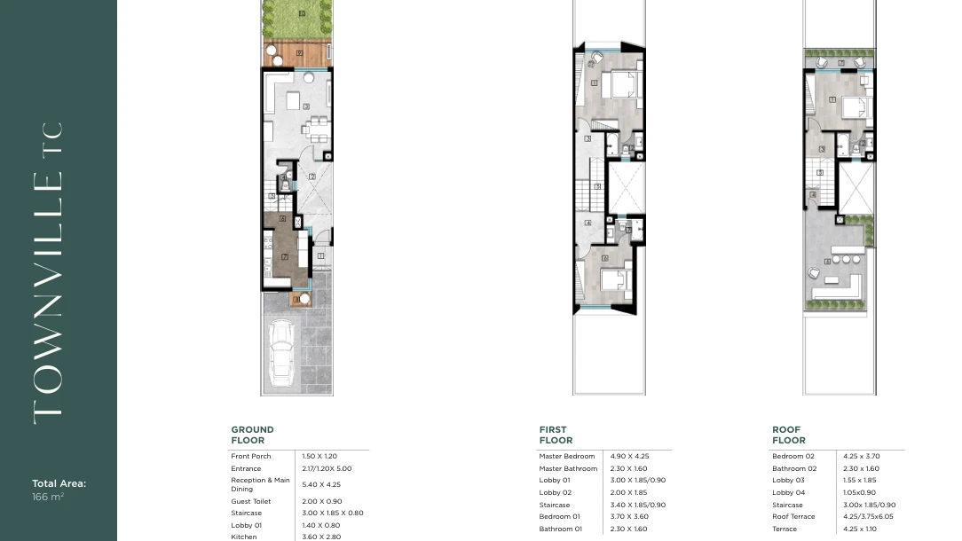 Townhouse in Eastshire Fifth Settlement Compound, area of 261 meters, buildings on a land area of 112 meters, townhouse